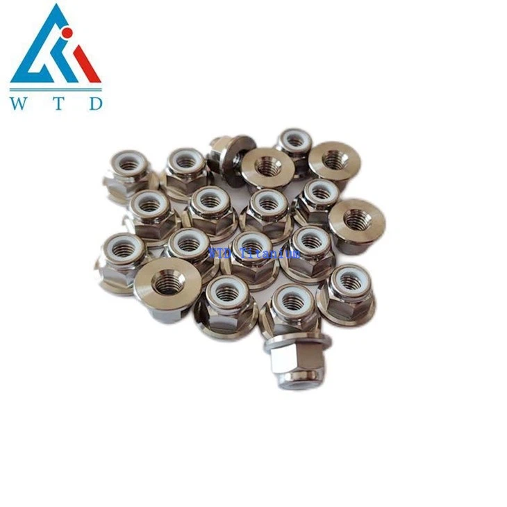 GR5 Titanium Nylon Lock Flange Nuts